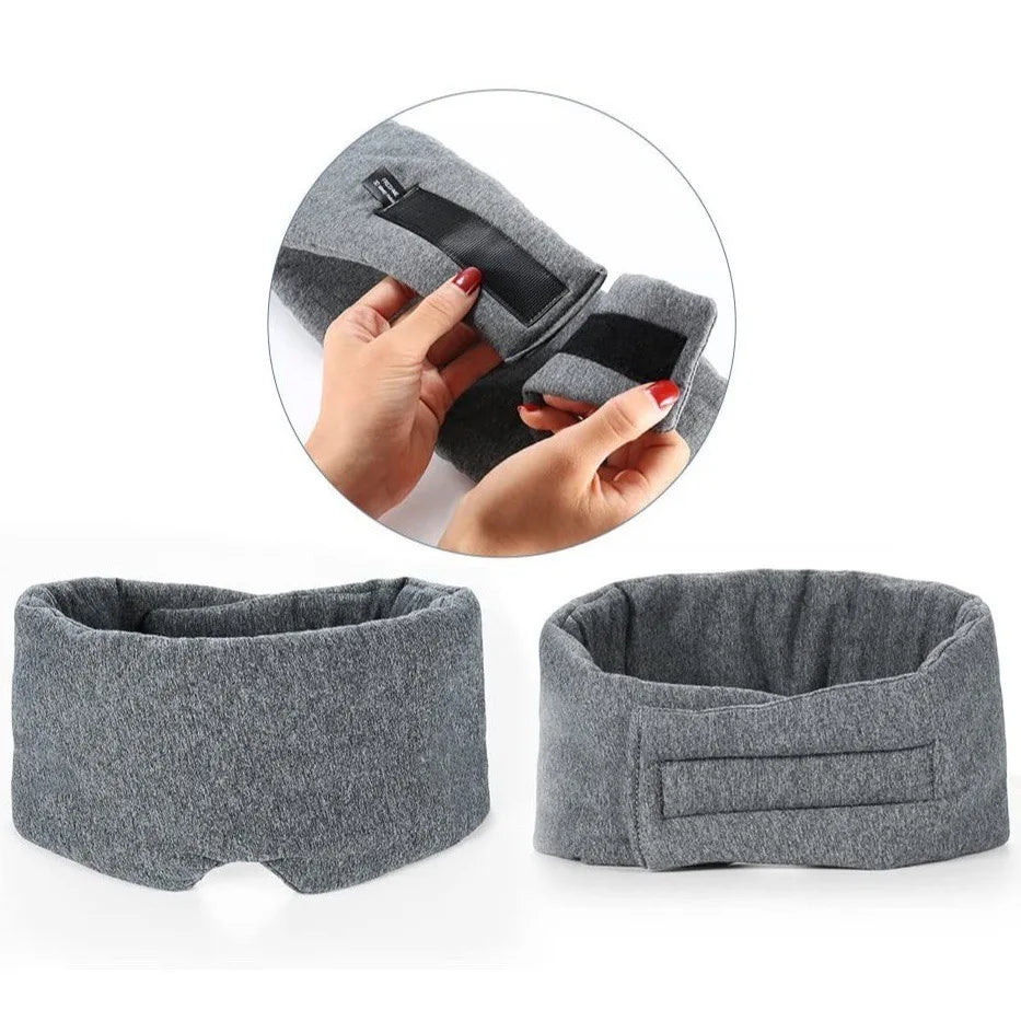 Masque de Nuit en Coton - Gris